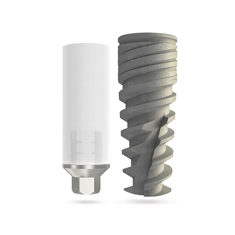 SPIRAL® Implante + UCLA Abutment de Cromo Cobalto - Hex Interno