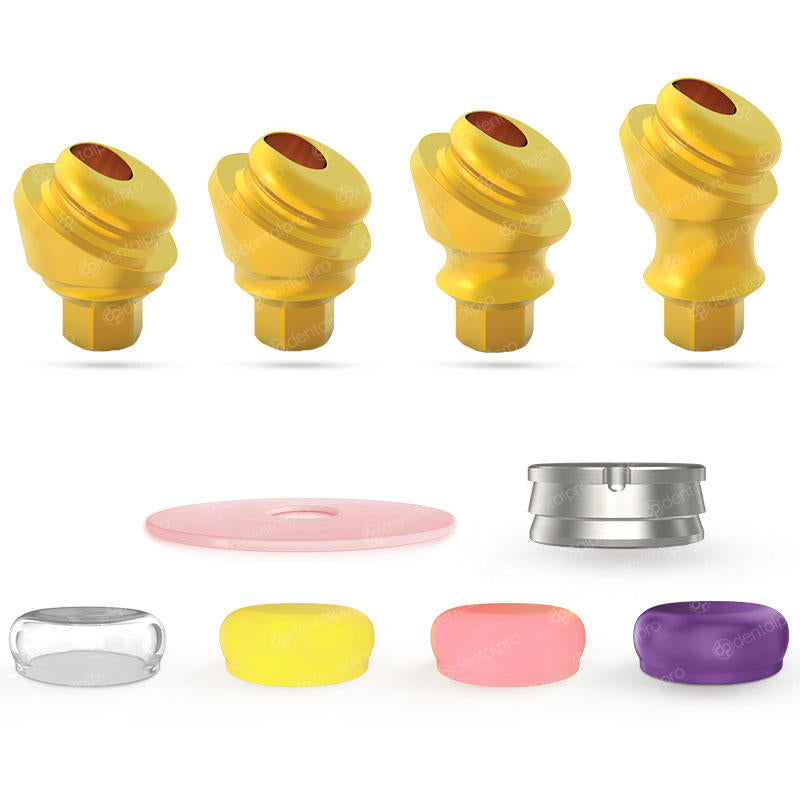 Set de Aditamento Click Angulado 30° con Recubrimiento de Nitruro de Titanio - Hex Interno (SP)