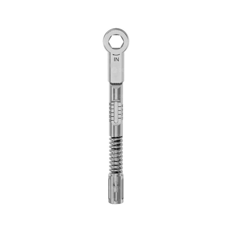 Llave Ratch de Torque Premium 10-45 Ncm - Hexagonal 6.35 mm para Implante Dental
